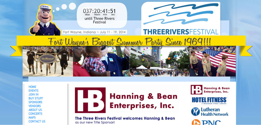 Three Rivers Festival home page